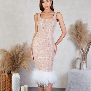 NADINE MERABI LULU WHITE DRESS